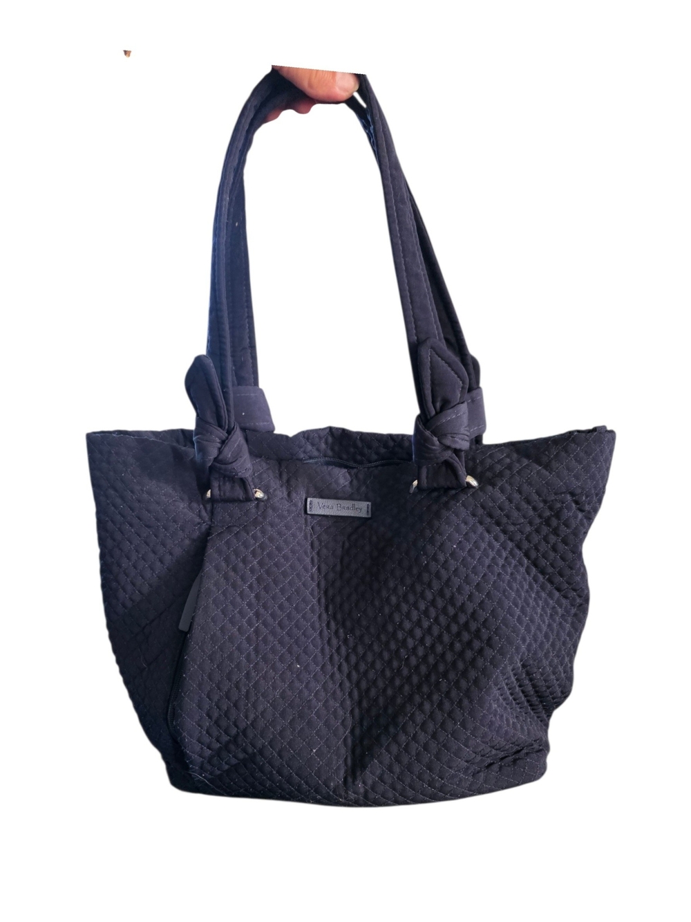 Vera Bradley Navy Quilted Tote Bag